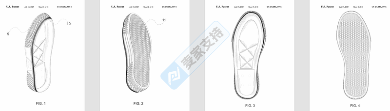 D1083337鞋底外观视图一